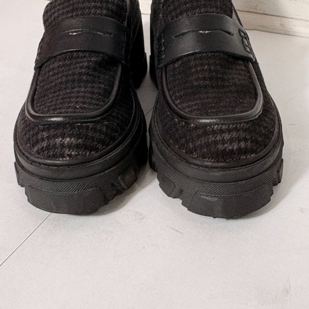 Steve Madden Beth Platform Chunky Loafers Size 11 Plaid Academia Preppy 90s Y2K - Picture 9 of 10